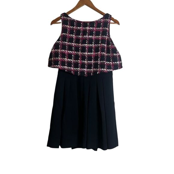 Badgley Mischka cotton blend tweed style dress. Size 4 - Picture 5 of 8